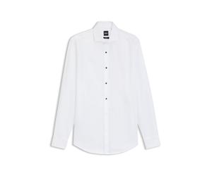 BOSS Camicia formale slim fit in popeline di cotone elasticizzato facile da stirare - Style H-HANK-TUX3-DC-224, 50480070 Bianco 43