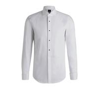 BOSS Camicia formale slim fit in popeline di cotone elasticizzato facile da stirare - Style H-HANK-TUX3-DC-224, 50480070 Bianco 42