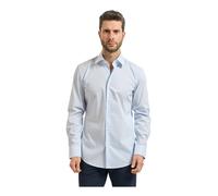 BOSS Camicia slim fit in popeline di misto cotone a righe - Style P-HANK-K-261, 50561595 Celeste 42