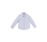 BOSS Camicia per bambini regular fit in cotone con monogrammi Double B - Style J51128/10P08A, J51128 Celeste 102