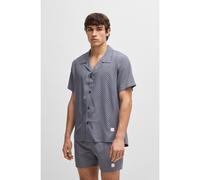 BOSS Camicia regular fit con stampa moderna - Style Beach Shirt, 50535793 Blu XXL
