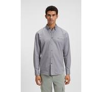 BOSS Camicia regular fit in cotone con collo button down - Style Rickert_M, 50519707 Grigio chiaro L