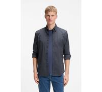 BOSS Camicia regular fit in cotone elasticizzato a quadri Vichy - Style Rickert_M, 50567711 Blu a motivi S