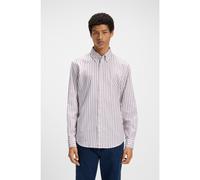 BOSS Camicia regular fit in cotone elasticizzato a righe - Style Ricoplus_M, 50544860 Rosso a motivi L
