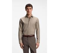 BOSS Camicia regular fit in cotone italiano a motivi - Style L-JOSH-SPREAD-C1-243, 50568555 Marrone 41