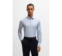BOSS Camicia regular fit in cotone Oxford elasticizzato a quadri - Style H-JOE-kent-C1-214, 50532855 Blu a motivi 38