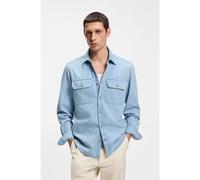 BOSS Camicia regular fit in denim indaco - Style H-LIAM-KB-2P-C1-261, 50556099 Celeste M