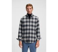 BOSS Camicia regular fit in flanella di cotone - Style Rickert_M, 50549430 Grigio a motivi S