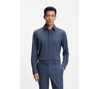 BOSS Camicia regular fit in jersey elasticizzato ad alte prestazioni - Style P-JOE-S-K-261, 50555764 Blu scuro 38