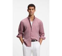 BOSS Camicia regular fit in lino con colletto button down - Style C-LIAM-S-BD-262, 50560894 Rosso XL