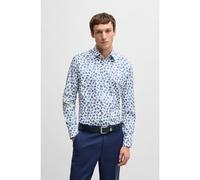 BOSS Camicia regular fit in popeline di cotone elasticizzato con stampa floreale - Style H-JOE-kent-C1-214, 50532881 Bianco a motivi 39