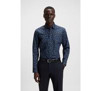 BOSS Camicia regular fit in popeline di cotone elasticizzato con stampa - Style H-JOE-kent-C1-214, 50545117 Blu a motivi 43