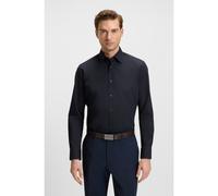 BOSS Camicia regular fit in popeline di cotone elasticizzato facile da stirare - Style H-JOE-kent-C1-214, 50473265 Blu scuro 39