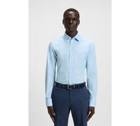BOSS Camicia regular fit in popeline di cotone elasticizzato facile da stirare - Style H-JOE-kent-C1-214, 50473265 Celeste 45