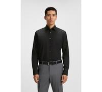 BOSS Camicia regular fit in popeline di cotone elasticizzato facile da stirare - Style H-JOE-kent-C1-214, 50473265 Nero 46