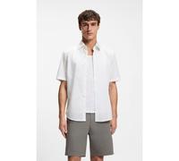 BOSS Camicia regular fit in popeline di cotone stampato - Style Rash_2_M, 50559628 Bianco a motivi XXL