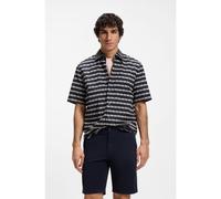 BOSS Camicia regular fit in popeline di cotone stampato - Style Rash_2_M, 50559628 Blu a motivi L