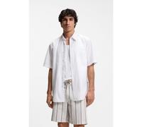 BOSS Camicia regular fit in popeline di cotone - Style Relegant_6-short_M, 50537331 Bianco L