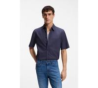 BOSS Camicia regular fit in popeline di cotone - Style Relegant_6-short_M, 50537331 Blu scuro XL