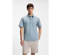 BOSS Camicia regular fit in popeline di cotone - Style Relegant_6-short_M, 50537331 Celeste L