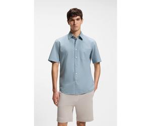 BOSS Camicia regular fit in popeline di cotone - Style Relegant_6-short_M, 50537331 Celeste S
