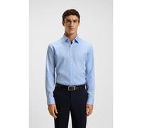 BOSS Camicia regular fit in raso di cotone a righe facile da stirare - Style H-JOE-kent-C1-214, 50549904 Righe blu 43
