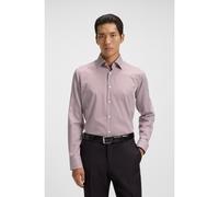 BOSS Camicia regular fit in raso di cotone a righe facile da stirare - Style H-JOE-kent-C1-214, 50549904 Rosso scuro 44