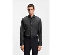 BOSS Camicia regular fit in twill di cotone elasticizzato facile da stirare - Style H-JOE-spread-C1-222, 50474279 Grigio scuro 43L