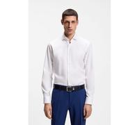Hugo Boss Camicia H-JOE-spread-C1-222 Regular fit twill di cotone elasticizzato Bianco 45