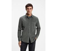 BOSS Camicia regular fit in velluto a coste di cotone - Style Relegant_6_M, 50569609 Verde scuro S