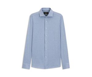BOSS Camicia slim fit in cotone e seta - Style L-HAYS-SPREAD-C1-243, 50567205 Celeste 45