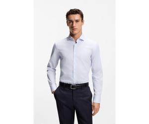BOSS Camicia slim fit in cotone elasticizzato a righe facile da stirare - Style H-HANK-SP-C1-261, 50556377 Righe blu 39