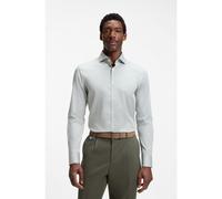 BOSS Camicia slim fit in cotone elasticizzato a righe facile da stirare - Style H-HANK-SP-C1-261, 50567021 Green Stripes 37