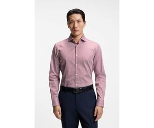 BOSS Camicia slim fit in cotone elasticizzato a righe facile da stirare - Style H-HANK-SP-C1-261, 50567021 Strisce rosse 43