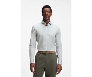 BOSS Camicia slim fit in cotone elasticizzato a righe facile da stirare - Style H-HANK-SP-C1-261, 50567021 Green Stripes 39