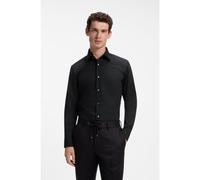 BOSS Camicia slim fit in cotone elasticizzato - Style H-HANK-kent-C1-214, 50469345 Nero 43L