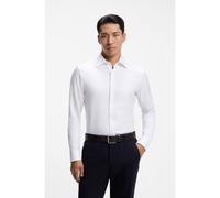 BOSS Camicia slim fit in cotone italiano microstrutturato - Style L-HAYS-KENT-C1-243, 50570973 Bianco 38
