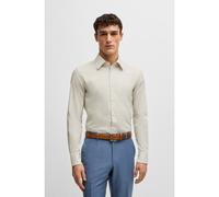 BOSS Camicia slim fit in cotone italiano stampato - Style L-HAYS-KENT-C1-243, 50541281 Giallo chiaro 42A