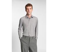 BOSS Camicia slim fit in flanella elasticizzata ad alte prestazioni spazzolata - Style P-HANK-kent-C1-222, 50550563 Argento 42