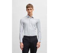 BOSS Camicia slim fit in jersey elasticizzato ad alte prestazioni con microlavorazioni - Style P-HANK-kent-C1-222, 50533395 Grigio scuro 45