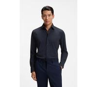 BOSS Camicia slim fit in jersey elasticizzato ad alte prestazioni con stampa - Style P-HANK-K-261, 50571550 Blu scuro 39