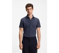 BOSS Camicia slim fit in jersey elasticizzato ad alte prestazioni con stampa - Style P-HANK-SK-SH-C1-252, 50539369 Blu a motivi 45