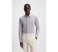 BOSS Camicia slim fit in jersey elasticizzato ad alte prestazioni con stampa - Style P-ROAN-kent-C1-233, 50545269 Marrone M