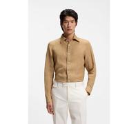 BOSS Camicia slim fit in lino italiano - Style L-HAYS-KENTW-C-252, 50560284 Beige 39