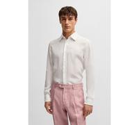 BOSS Camicia slim fit in lino - Style L-HAYS-KENTW-C-252, 50541109 Bianco 41