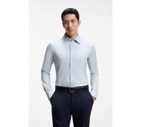 BOSS Camicia slim fit in misto cotone elasticizzato italiano - Style L-HAYS-KENT-C1-243, 50560267 Grigio chiaro 41