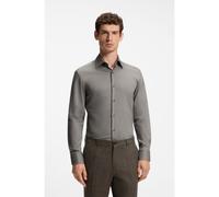 BOSS Camicia slim fit in misto cotone lavorato termoregolante - Style P-HANK-K-261, 50567221 Verde 43