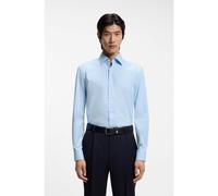 BOSS Camicia slim fit in popeline di cotone elasticizzato facile da stirare - Style H-HANK-K-C3-261, 50555668 Celeste 41