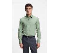 BOSS Camicia slim fit in popeline di cotone elasticizzato facile da stirare - Style H-HANK-kent-C1-214, 50469345 Calce 37