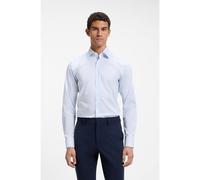 BOSS Camicia slim fit in popeline di misto cotone a righe - Style P-HANK-K-261, 50561595 Celeste 43